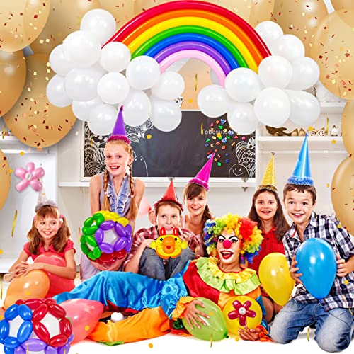 LXZFCRG 260 Balloons Pack of 100 Long Balloon Animal Twisting Balloons for for Animal Shape Birthdays Clowns