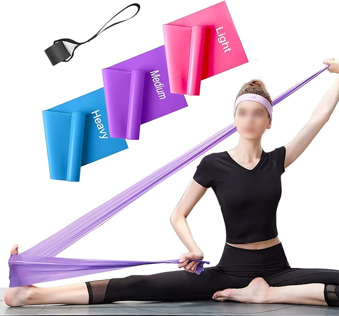 Resistance Bands Set, 3 Pack Professional Latex Elastic Bands for Home or Gym Upper & Lower Body Exercise, Physical Therap...