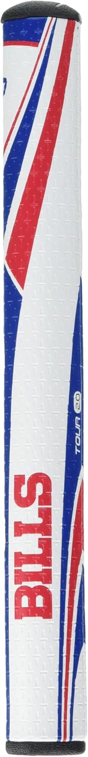 SuperStroke NFL Golf Club Grip, Standard Size, Black, Rubber, Textured