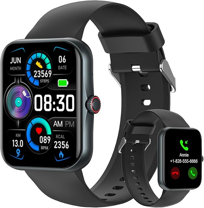 PTHTECHUS Smart Watch for Kids, 1.83" Fitness Tracker Smartwatch for Young with Heart Rate/Sleep Monitor 37 Sports Modes C...