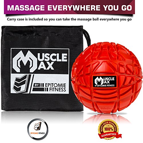 Muscle Max Massage Ball - Therapy Ball for Trigger Point Massage - Deep Tissue Massager for Myofascial Release - Mobility ...
