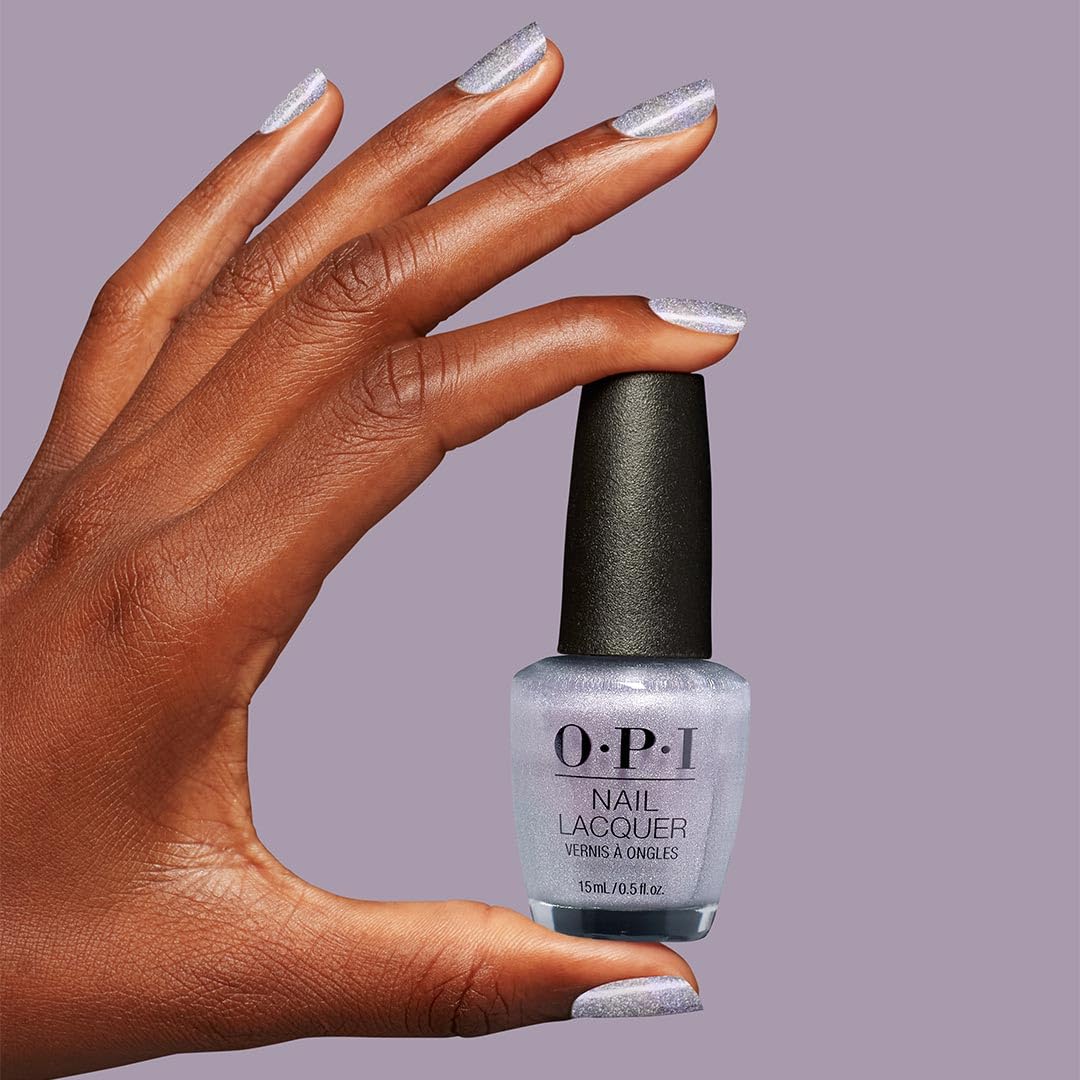 OPI Nail Lacquer Case of Glamnesia | Sheer Pastel Silver Shimmer Chip Resistant Nail Polish | OPI'm Dreaming Collection