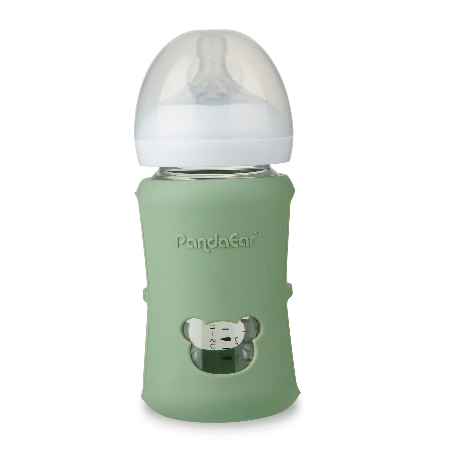 PandaEar 3 Pack Silicone Sleeves for Philips Avent Natural Glass Baby Bottles 8 oz, Shatterproof & Heat Resistant Bottle Holder, BPA-Free, Compatible with 8 oz Avent Glass Bottles, Blue Green Beige