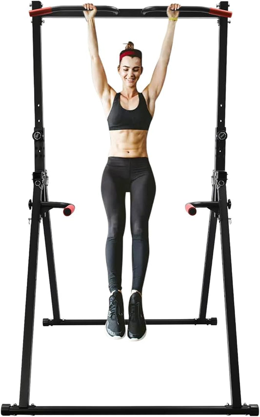 440 LBS Pull up Bar Free Standing, Parallel Adjustable Height Standing Pull Up Bar Dip Station for Home Gym Heavy Duty, St...