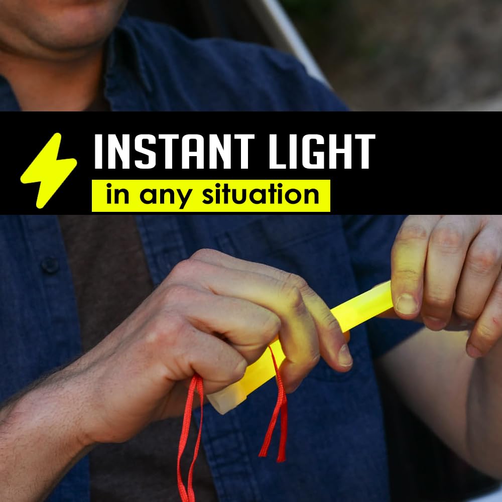 EVERLIT Glow Sticks - 6 Inch Light Sticks, 24 Pack, Green, Ideal for Parties, Camping, Emergencies, Up to 12 Hours Duration