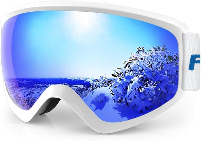 findway Kids Ski Goggles, Kids Snow Snowboard Goggles for Boys Girls Youth OTG