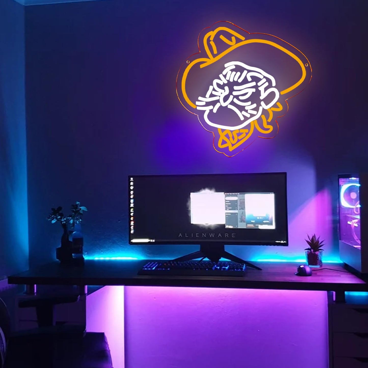 Balanar University Neon Signs For Wall Decor Dimmable Basketball Team Neon Sign For Bedroom  Bar  Office  Man Cave Best Gifts For Rodeo Enthusiast  Birthday  Christmas12.1 * 12.2Inch