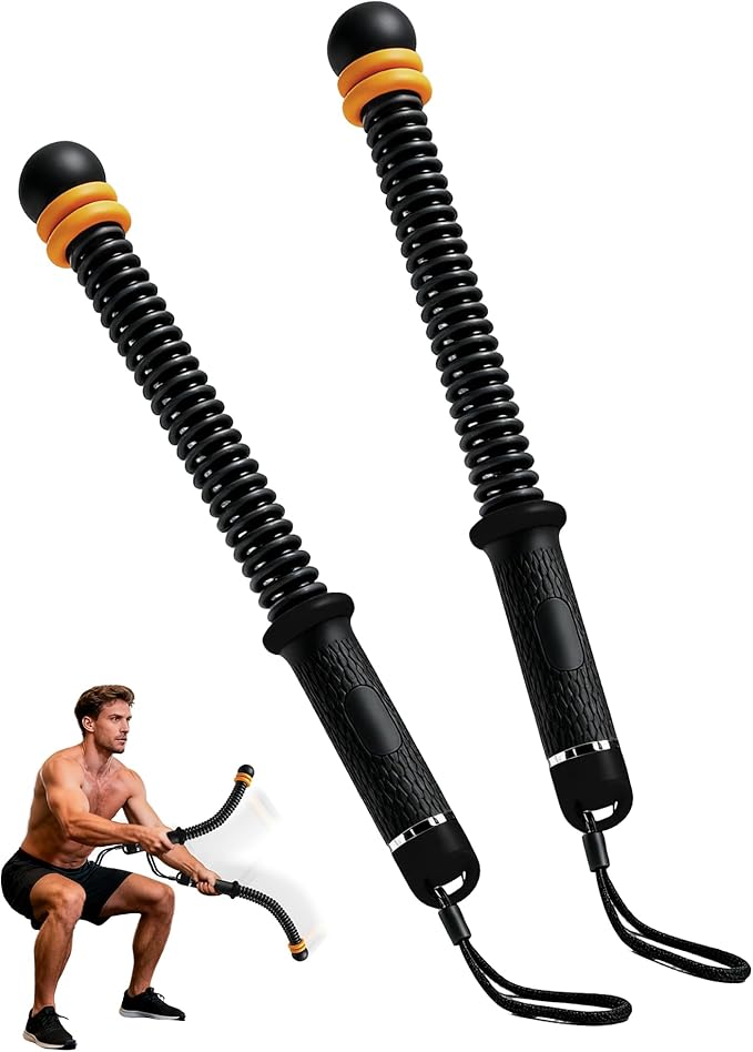 Ropeless Battle Ropes- Adjustable Portable Low-Impact Workout Equipment for Home Gym, Fitness Equipment for HIIT, Cardio &...