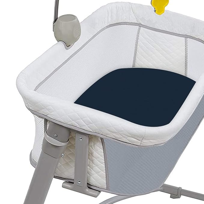 CaSaJa 3 Pack Bassinet Sheet Set, Silky Soft Handfeel with Comfy Napping Surface for Baby Skin, Flexible Fits Various Kinds of Cradle and Bessinet Mattresses Up to 15" x 30", Navy + Black + Grey