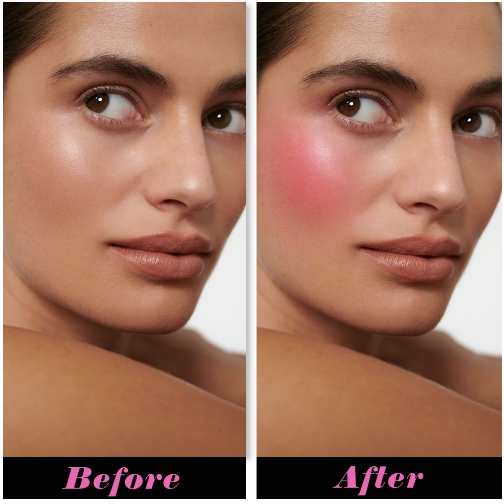 HHLTOH Rose Bean Paste Matte Single Pressed Cheeks Face Blushes Makeup Palette, Rose Bean Monochrome Cream Blushes Palette Makeu