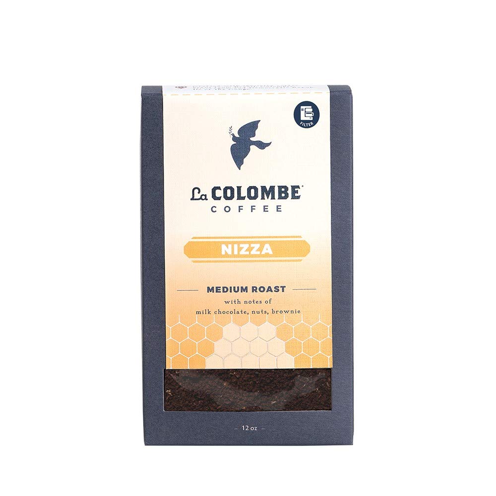 La Colombe Nizza Medium Roast Drip Grind Ground Coffee - Notes of Milk Chocolate, Nuts & Browniewith a Honey-Sweet Roasted Nutti