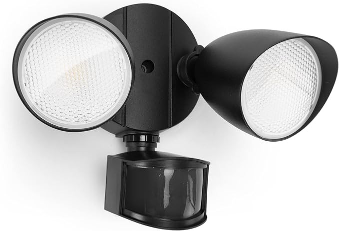 LUTEC 32W 3500 Lumen LED Security Lights Motion Sensor Light Outdoor, 5000K Daylight, IP65 Waterproof, Dusk to Dawn, Hardw...