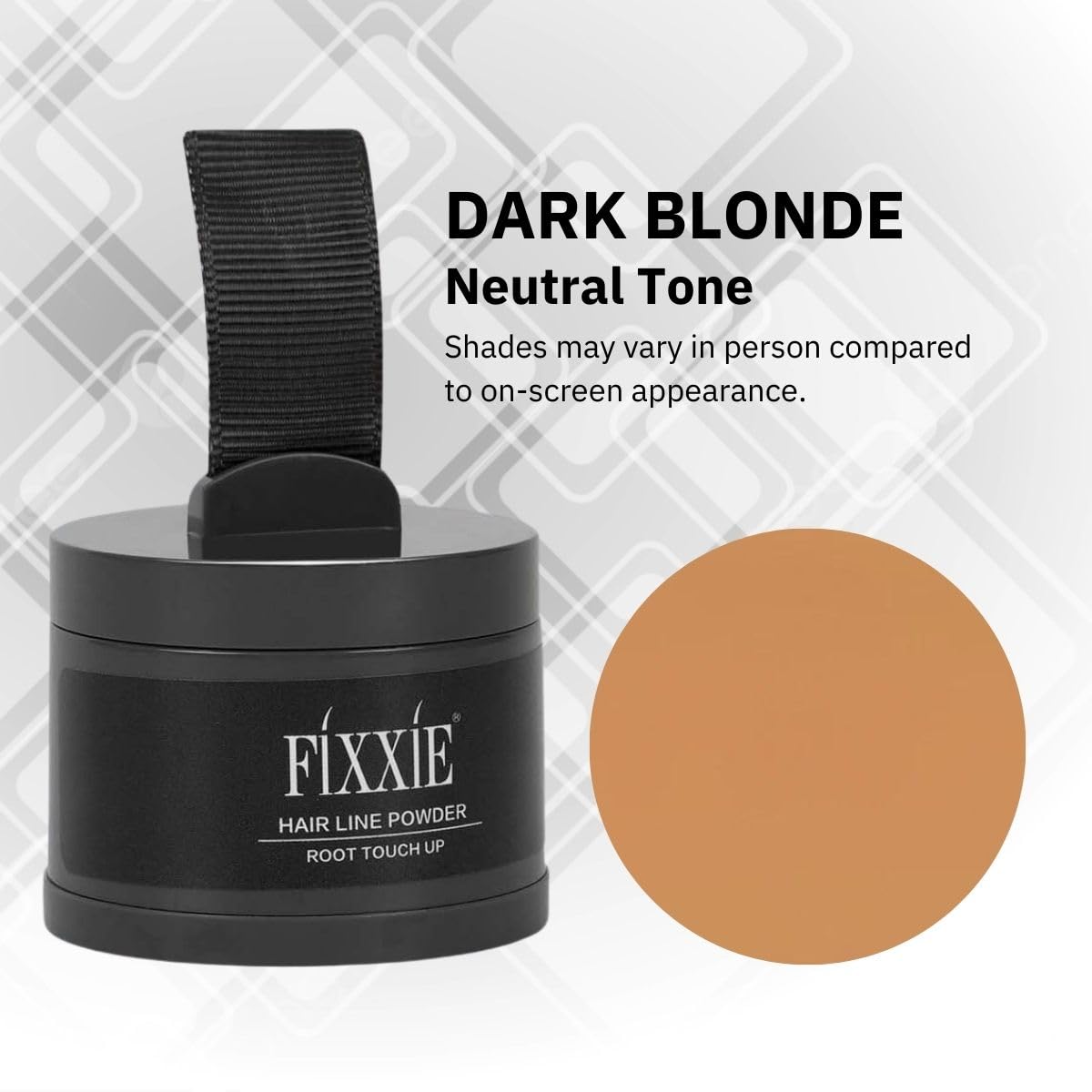 Hairline Powder, Root Touch Up Dark Blonde Powder, Instant Hair Loss Concealer for Thinning Hair, Windproof & Sweatproof Root Co