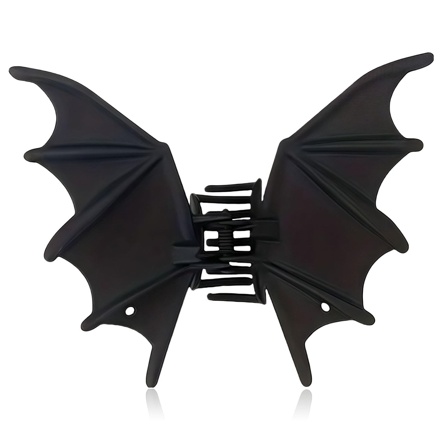 Black Bat Hair Clips for Women Girls, 1Pcs Gothic Y2K Metal Hair Claw Clips, Halloween Christmas Hair Accessories for Thin Thick