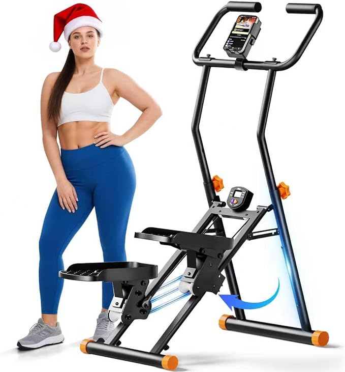 FitNexus Stair Stepper for Home Gym, 350lbs Vertical Climber Machine with LCD Display, Non-Slip Pedals & 350lb Capacity Co...