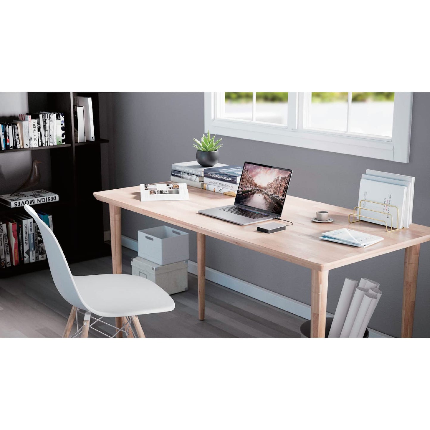 Lacie Mobile Drive 1Tb External Hard Drive Portable Hdd - Moon Silver, Usb-C 3.2, For Pc And Mac, Post-Consumer Recycled, With A