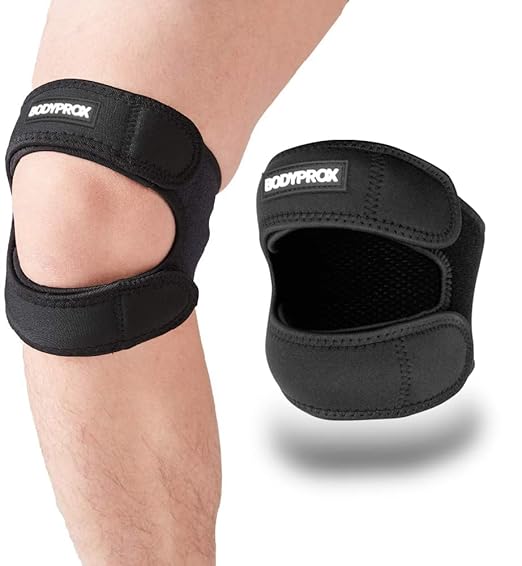 Bodyprox Patellar Tendon Support Strap (Large), Knee Pain Relief Adjustable Neoprene Knee Strap for Running, Arthritis, Ju...