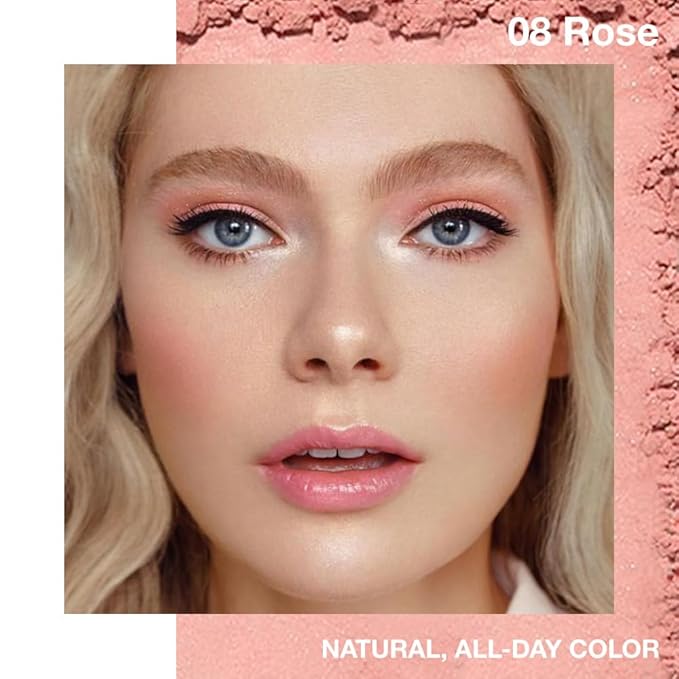Single Cream Eyeshadow,Rose Pink Matte Eye shadow Pallette,Waterproof&Long Lasting Mini Eyeshadow,Soft Matte Eye Makeup,Vegan & Cruelty-Free Eye shadow for Brown Blue Green Eyes #08