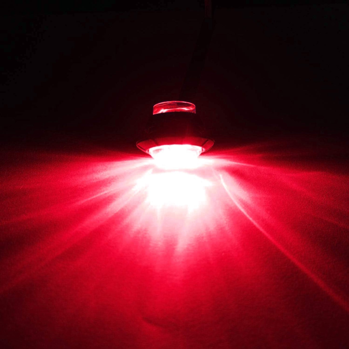 KEING 10 Pack Red LED Side Marker Lights for Truck Trailer RV Boat - 3/4 Inch Clearance Lights, 5 Year Warranty