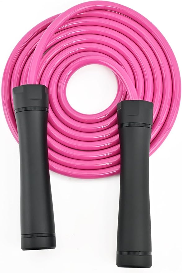 Coniflor Weighted Jump Rope, 1LB Tangle-Free Ball Bearing Rapid Speed Skipping Rope for Men Women, Adjustable 9mm Cotton &...