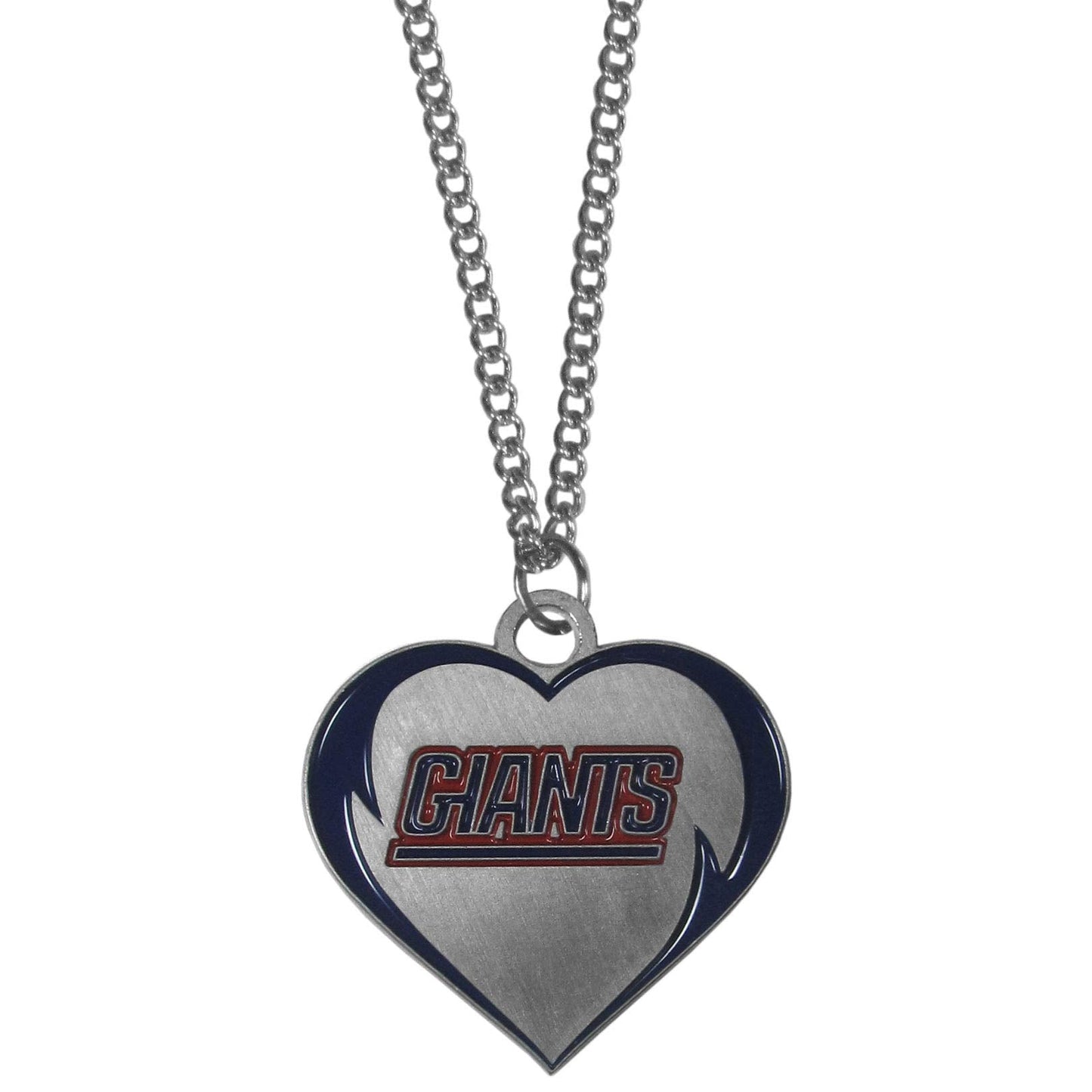 Siskiyou Sports NFL New York Giants Womens Heart Necklace, Team Color, 22 inch