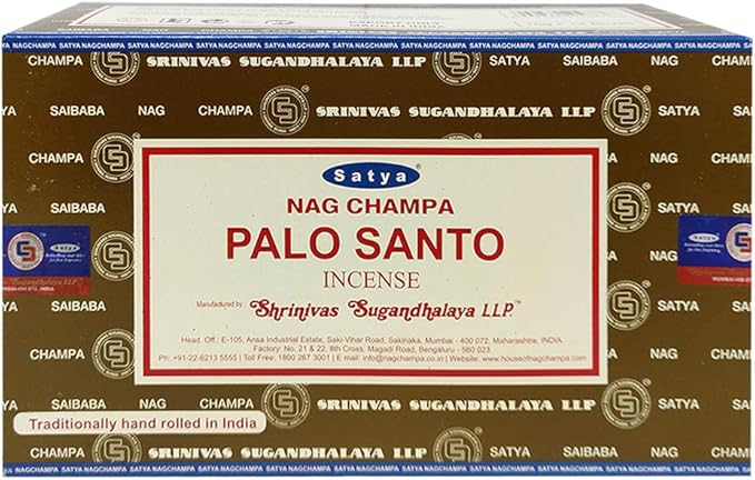 Palo Santo Incense Sticks and Incense Stick Holder Bundle Insence Insense Satya Incense