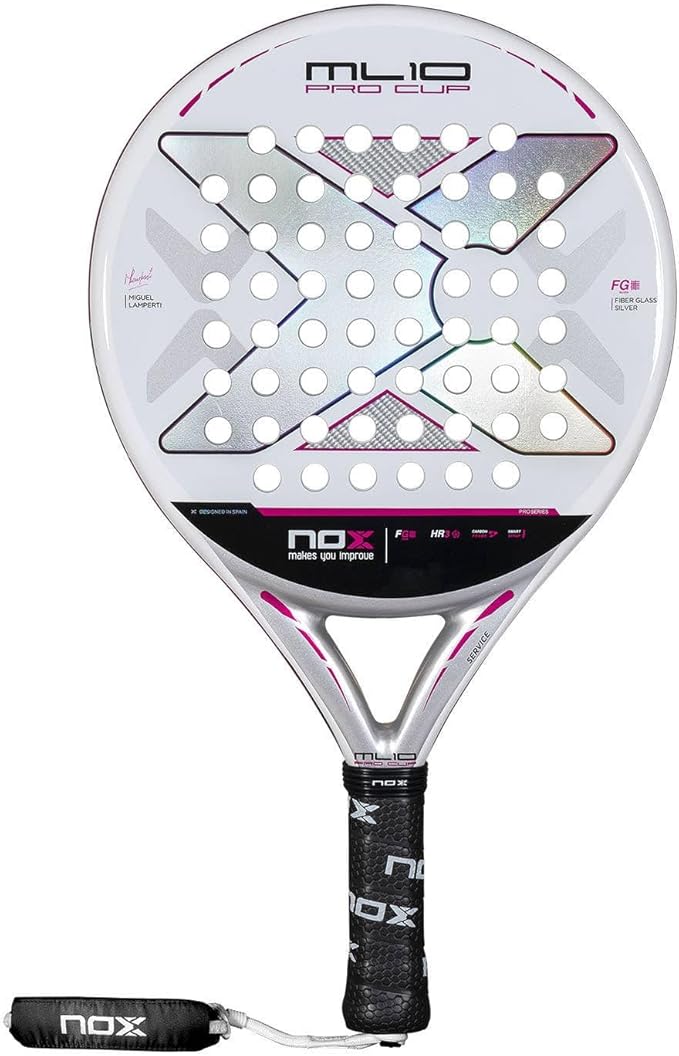 Padel Racket ML10 Pro Cup Silver by Miguel Lamperti 2025 | Lightweight Pala Padel | Carbon Frame & HR3 Core | Enhanced Spi...