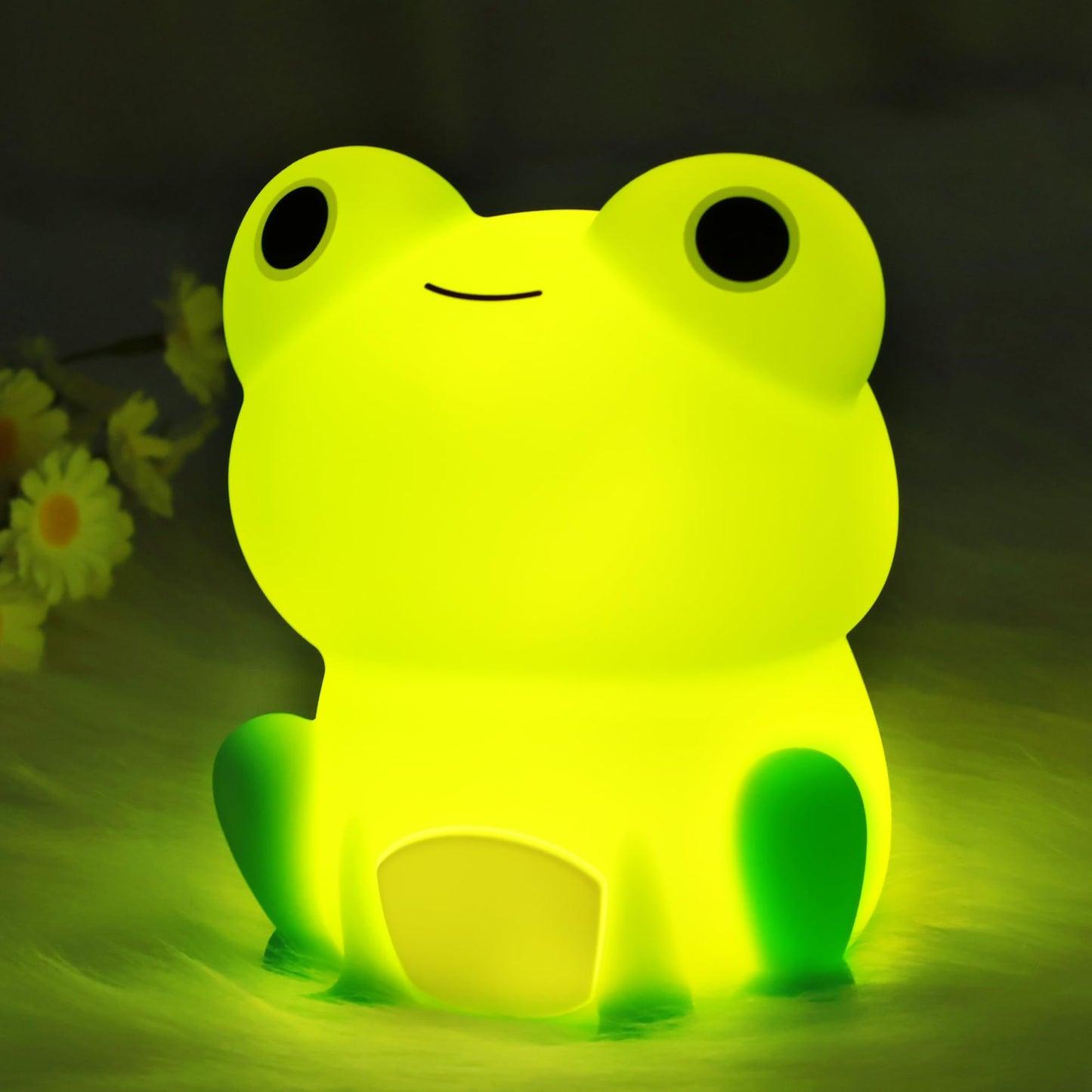 Lampeez Frog Night Light  Cute Frog Gifts  Soft Silicone Lamp Nursery Nightlight Led Night Light  Bedroom Decor As Xmas Birthday Gifts For Boys Girls