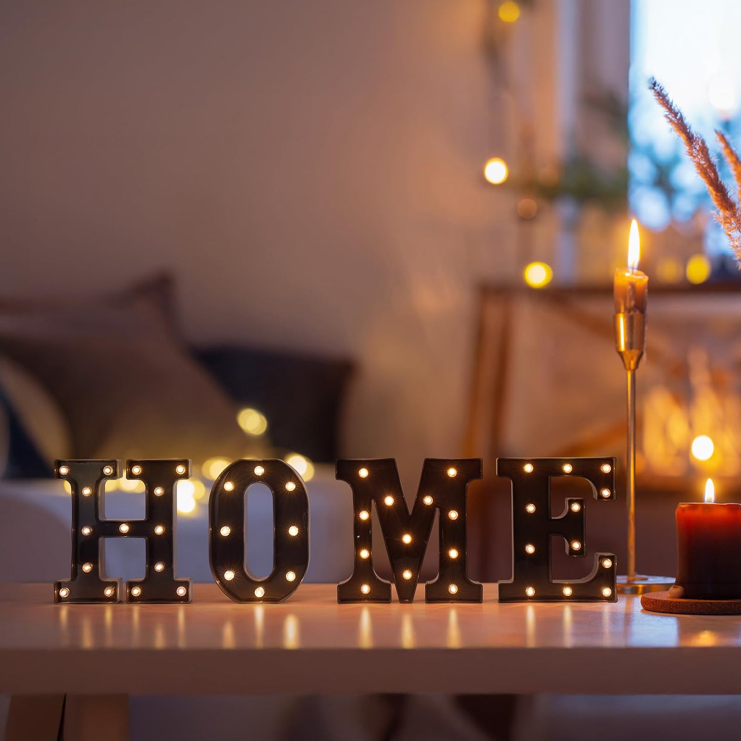 Foaky Black LED Letter Lights - Battery Operated Wall Decor, Model Black-25, Size X, Plastic Material
