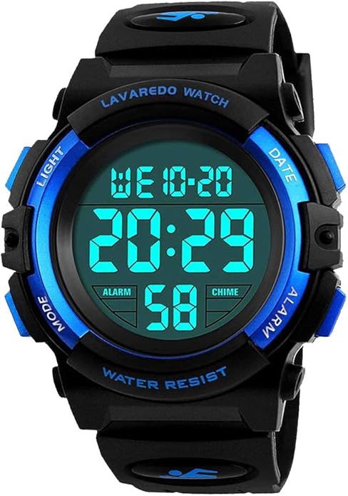 Kids Watch,Boys Watch for 3-15 Year Old Boys,Digital Sport Outdoor Multifunctional Chronograph LED 50 M Waterproof Alarm C...