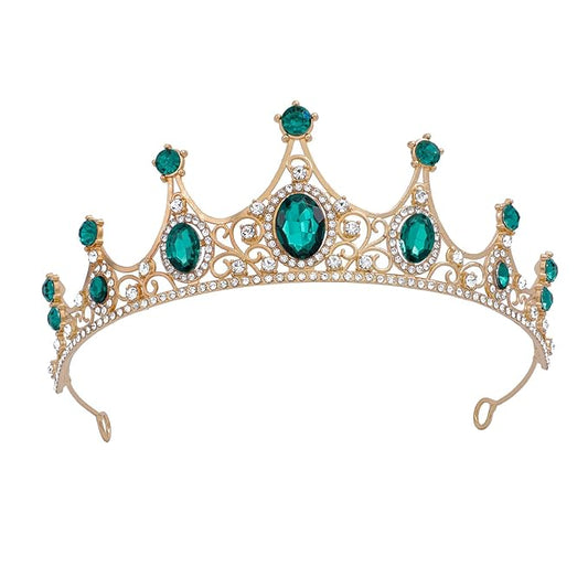 FORSEVEN Crystal Tiaras Birthday Crown for Women Wedding Rhinestones Princess Party Headbands Hair Accessories for Women H...