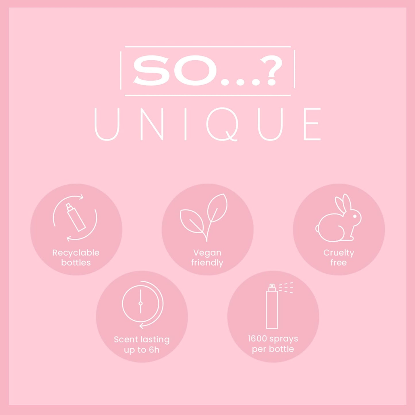 So...? Unique Body Mist - Peony Blush for Women - 5.1 oz Body Mist - Pack of 2