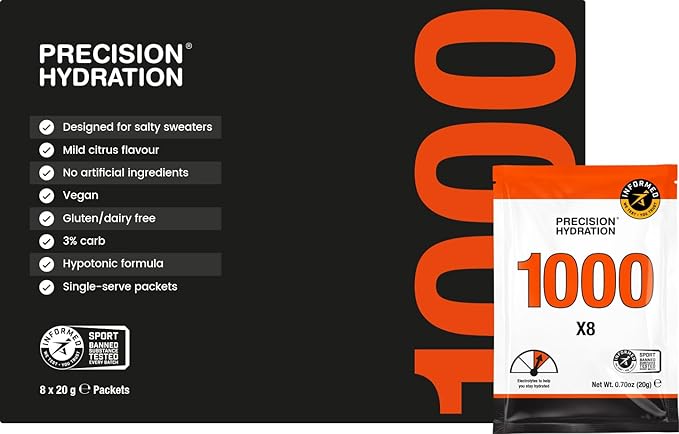Precision Hydration Electrolyte Powder - No Artificial Ingredients, Multi Strength Hydration Packets - Individual Waterpro...