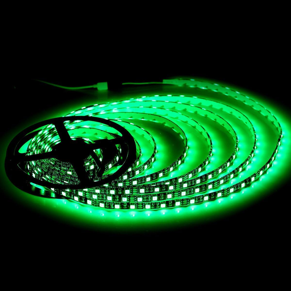 Supernight Led Strip Lights  16.4Ft 5M Smd 5050 Waterproof 300Leds Rgb Color Changing Flexible Led Light Strip For Bedroom  Tv Back Lighting  Christmas  ValentineS Day (Black Pcb) 2 Pcs
