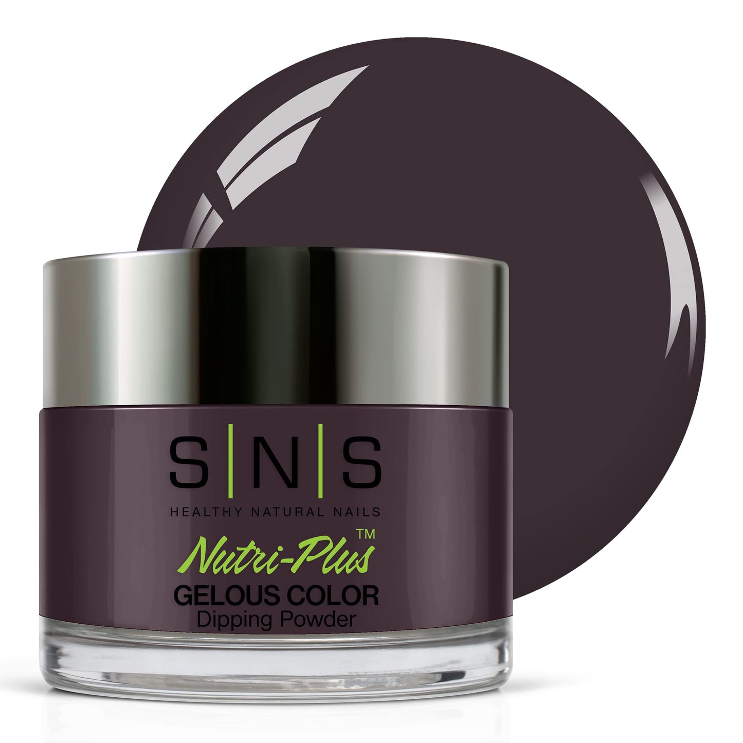SNS Nail Dip Powder, Gelous Color Dipping Powder - Sweet Baboo (Gray), EE07 - Long-Lasting Acrylic Nail Color & Polish Lasts 14