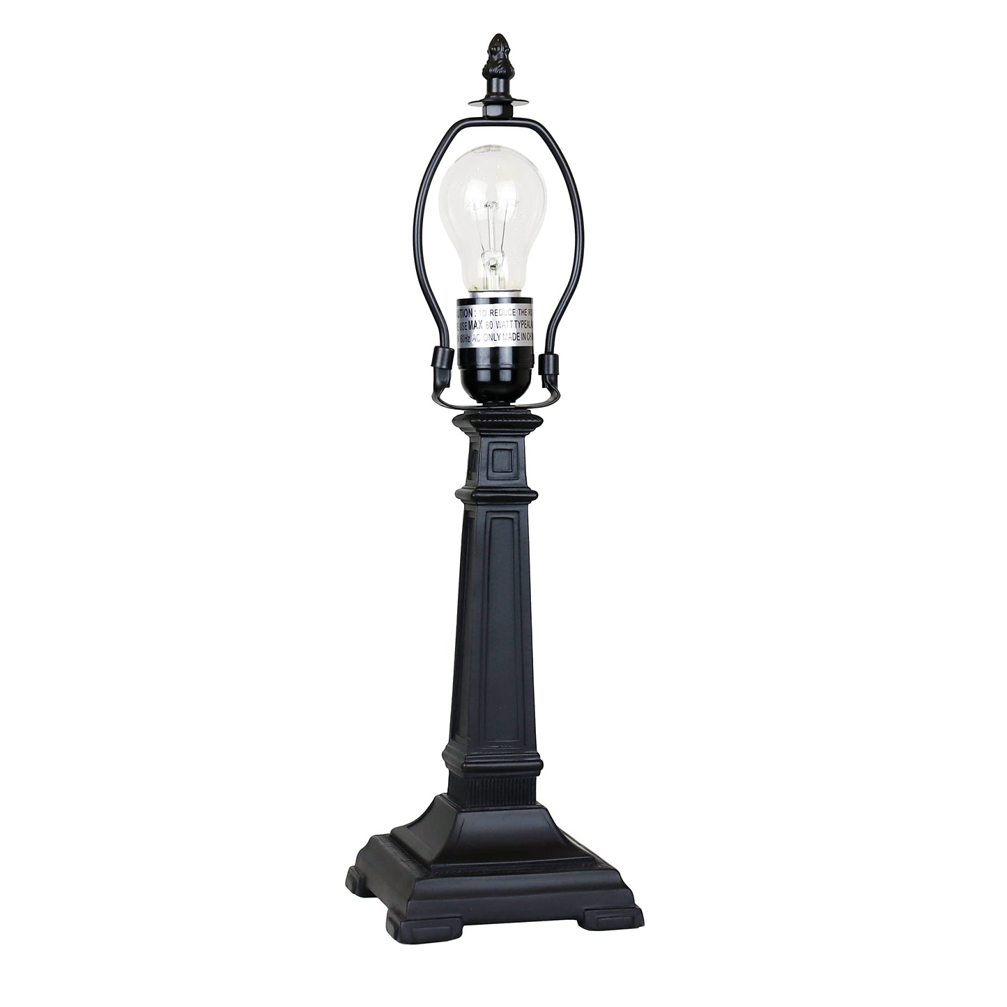 Chloe Lighting Table Lamp Vincent Mission Tiffany-Style 1 Light 12in Wide Blackish Bronze Multicolor Glass Model CH3T523BM12-TL1