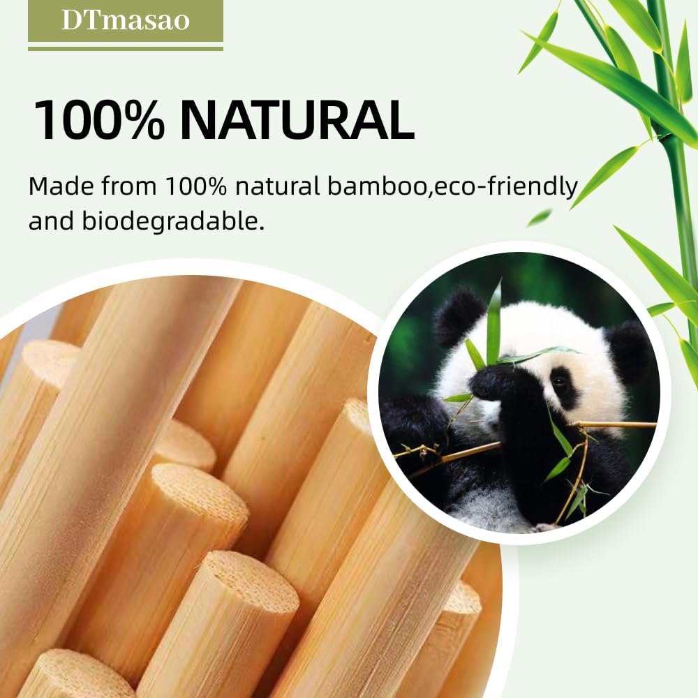 25 PCS Dowel Rods Wood Sticks Wooden Dowel Rods - 3/8 x 48 Inch Unfinished Bamboo Sticks - for Crafts and DIYers
