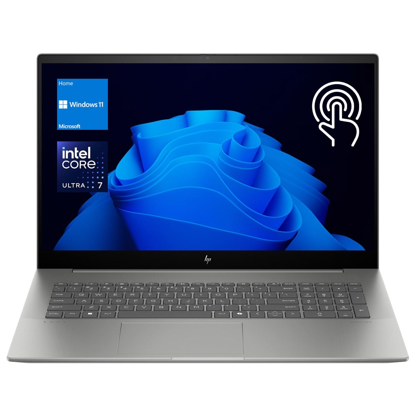 Hp 2024 Envy 17.3 Copilot Ai Laptop, 17.3 Fhd Touchscreen, Intel Core Ultra 7 155H, 32Gb Ddr5 Ram, 1Tb Ssd, Backlit Keyboard, Nu