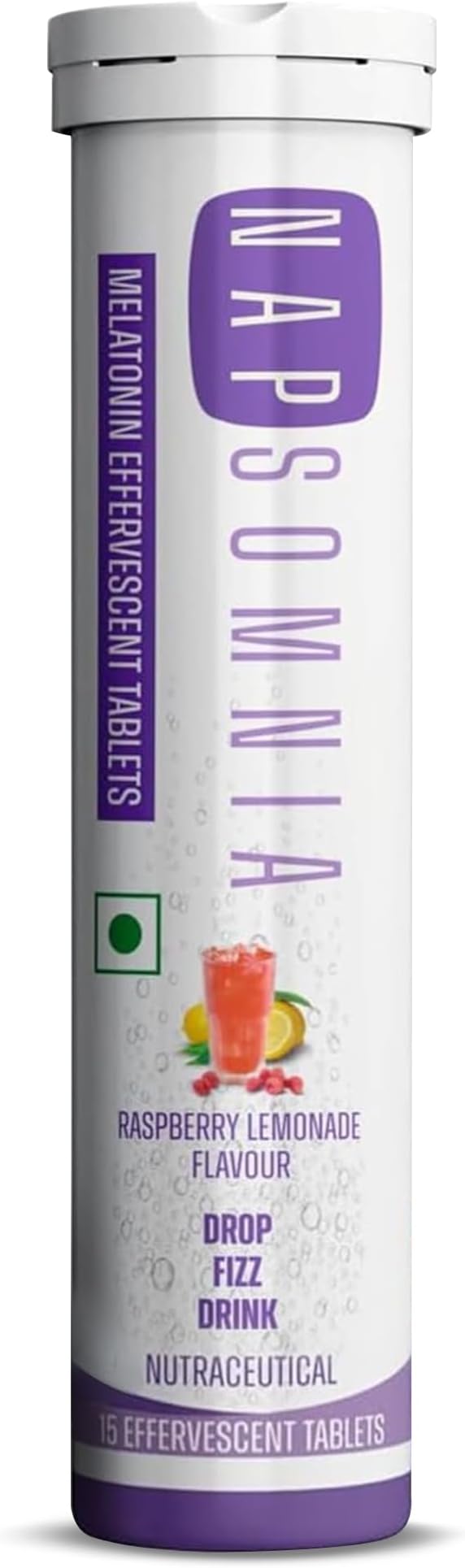 Melatonin Effervescent Tablets (Raspberry, 15 Count) – Dissolvable Melatonin Capsules -Theanine, Chamomile, & More - Sleep Aid Supplement for Adults - Vegan, Non GMO Melatonin Supplement