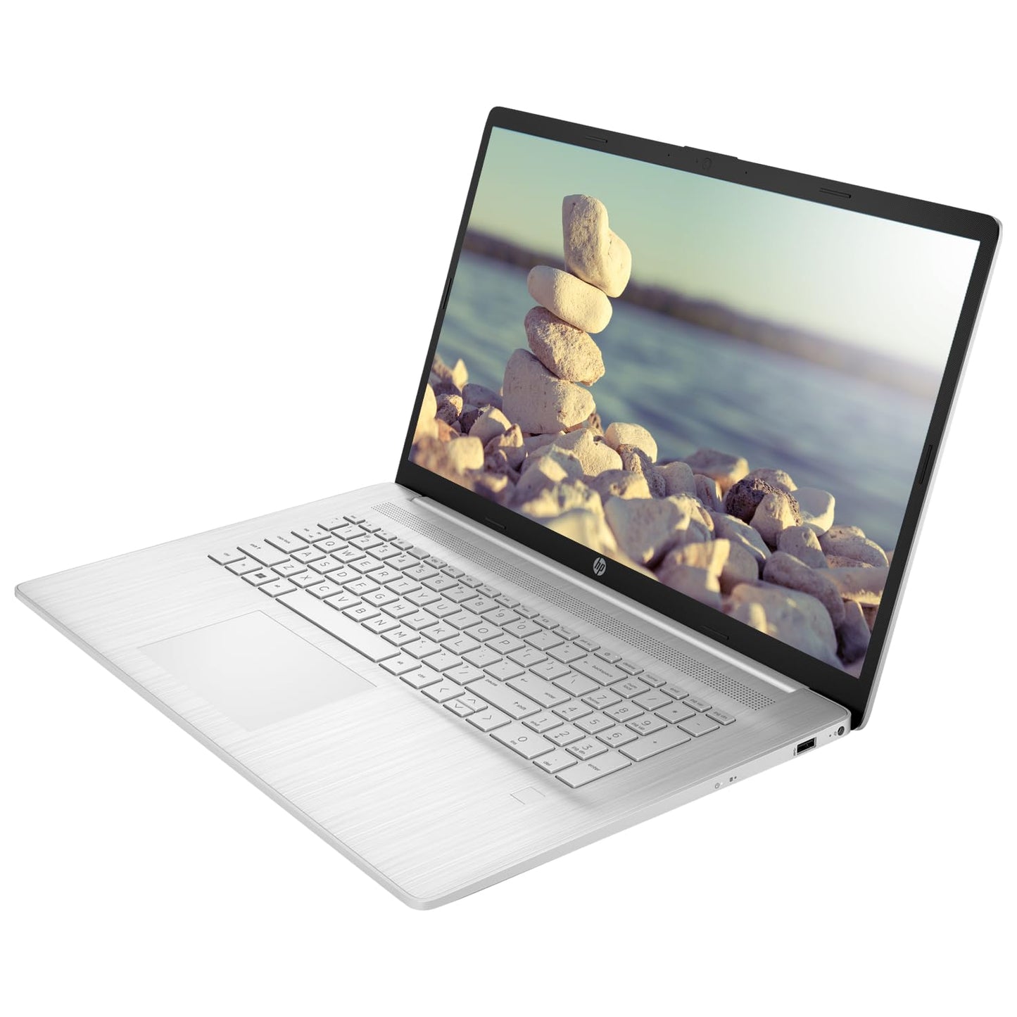 Hp 17 Laptop, 17.3 Fhd Screen, Amd Ryzen 5 5500U, 16Gb Ssd, 512Gb Ssd, Webcam, Hdmi, Fingerprint Reader, Wi-Fi, Windows 11 Home,