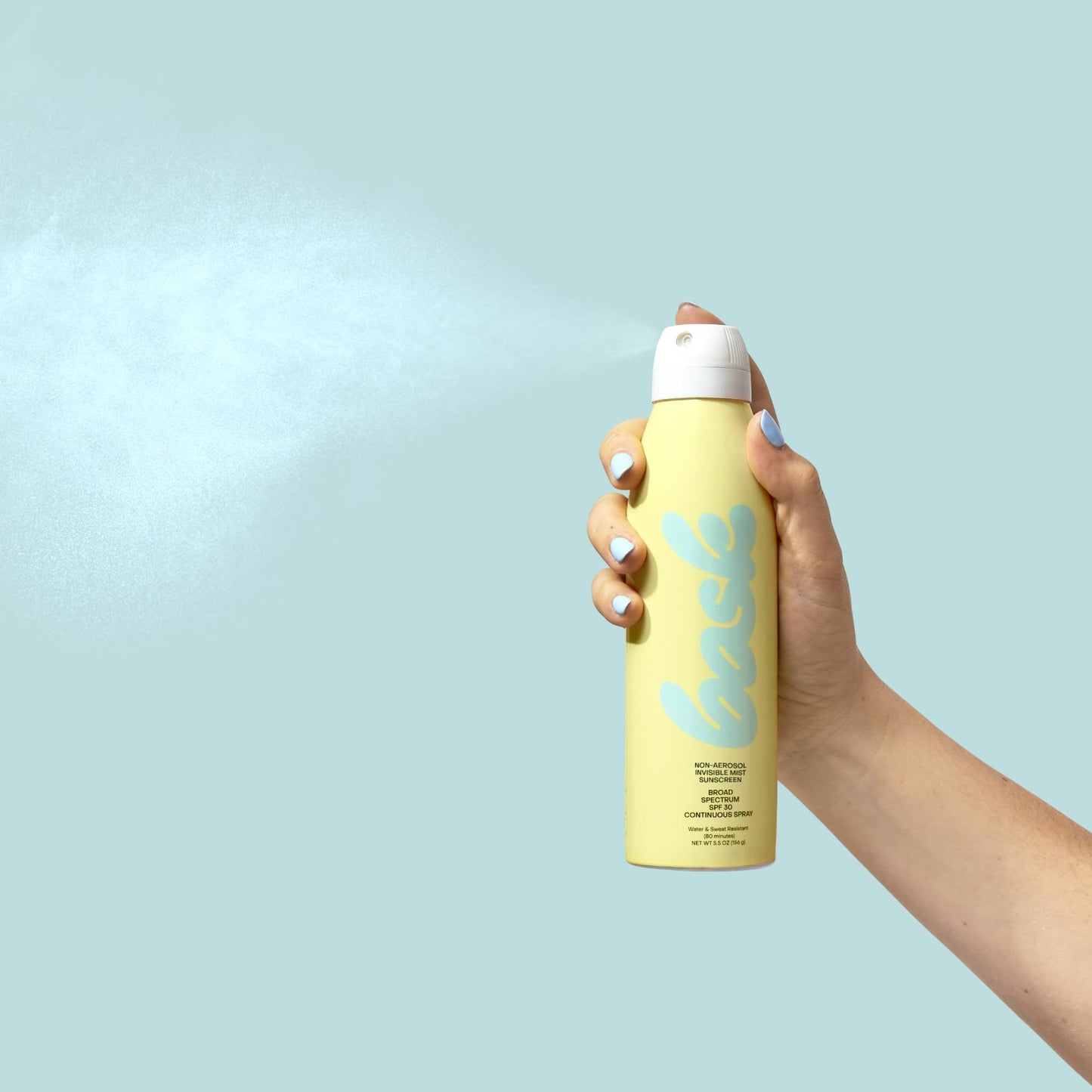 Bask Suncare SPF 30 Sunscreen Spray - Non-Aerosol, Broad Spectrum UVA/UVB Protection, Dermatologist Recommended, Moisturizing, L