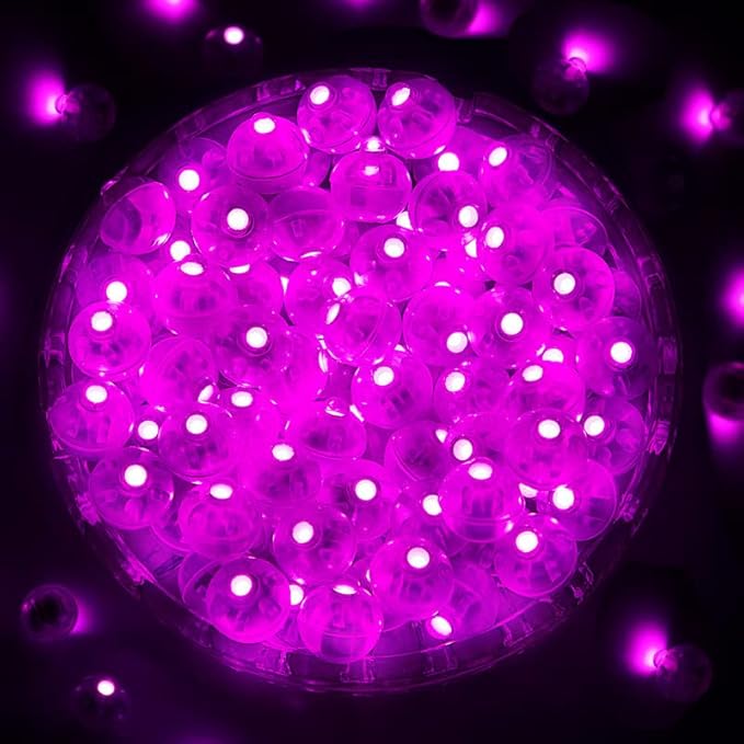 ZGWJ 100PCs Mini Led Lights for Paper Lantern, Led Balloons Light up Balloons for Neon Party Lights Easter Eggs Christmas Halloween Birthday Party Wedding Decoration