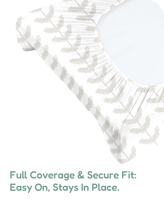 Extra Stretchy Changing Pad Cover, Ultra Soft Premium Jersey Knit Changing Pad Sheets, Unisex for Boys Girls, Fits All Standard Changing Tables/Dresser Tops - 2 Pack