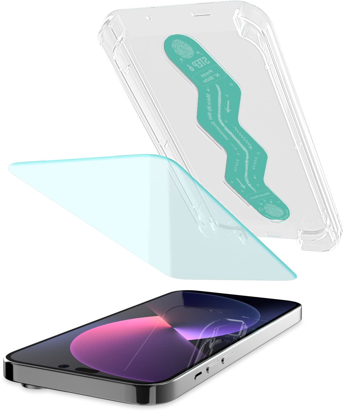 Smartish 2-Pack Tempered Glass Screen Protector For Iphone 14 Pro Max - Tuff Sheet - Easy Install Frame [Scratch Resistant] Case