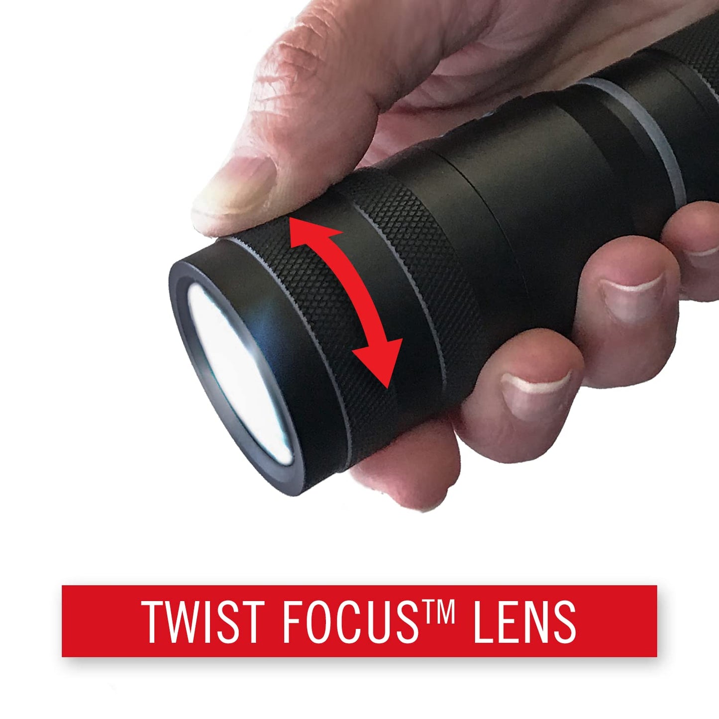 Coast G32 Flashlight - 465 Lumens, Pure Beam, Twist Focus, Aluminum, 10.4X4.5X1.25, Black, Model 20484