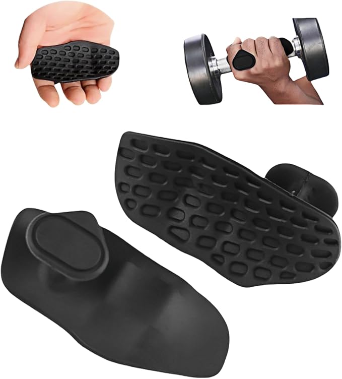 Jopplim Anti-Slip Workout Grips, Ergonomic Workout Gloves, Weight Lifting Grips, for Men and Women, Silicone Gym Grips Pad...