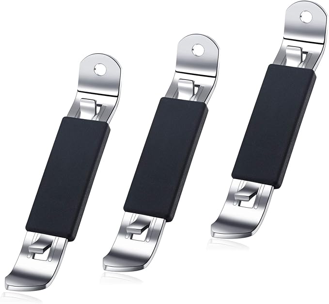 3 Pieces Magnetic Bottle Openers Can Opener Classic Beer Opener Stainless Steel Small Bottle Opener Can Tapper with Magnet for Camping and Traveling HANCELANT