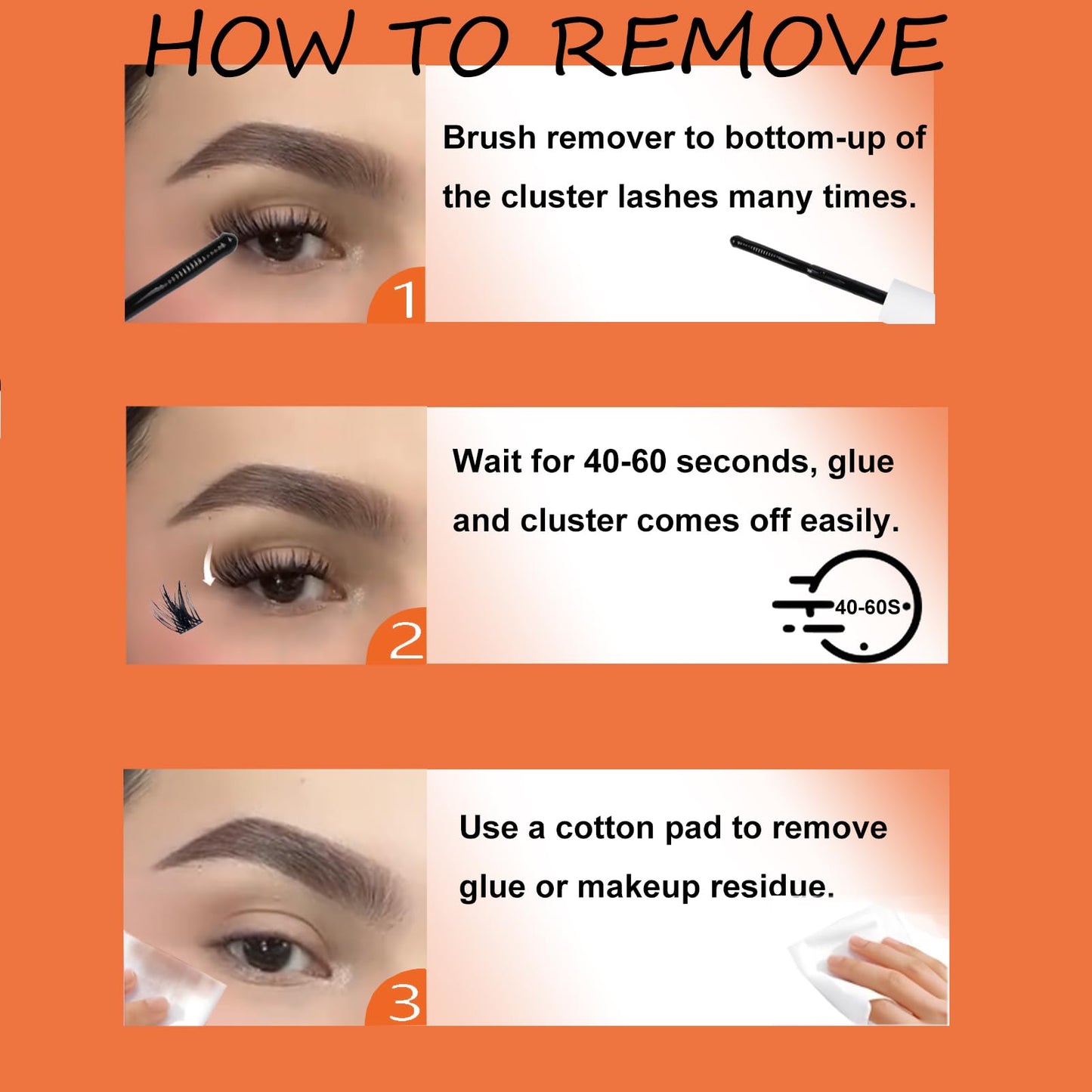 Lash Clusters Kit Eyelash Clusters DIY Lash Extension Kit with Lash Bond and Seal Waterproof Tweezers Cluster Eyelash Extensions