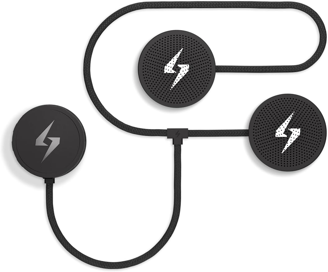 Syphon SoundPro: Ultra-Thin 9.6mm Bluetooth Moto Headphones - Glove-Friendly Controls, Massive Sound, IP55 Waterproof, Bui...