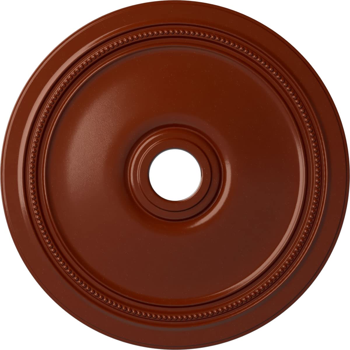 Ekena Millwork Cm24Difif Diane Ceiling Medallion, 24Od X 3 5/8Id X 1 1/4P (Fits Canopies Up To 6 1/4), Hand-Painted Firebrick